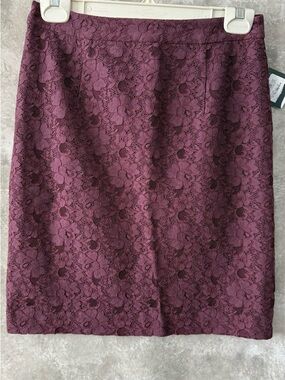 Nordstrom Plum Lace Pencil Skirt (love 19)